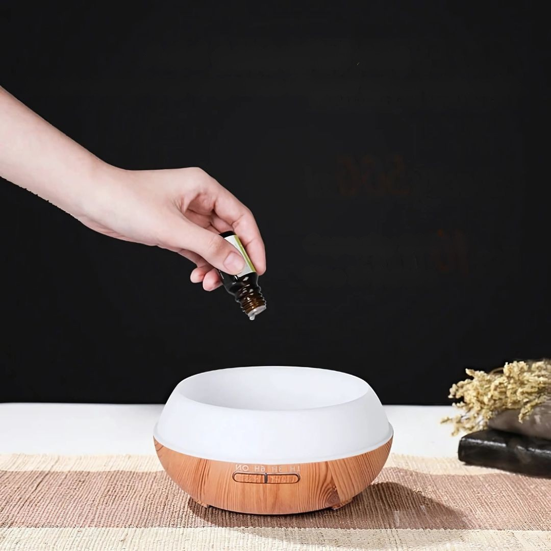 BowLift | Aroma Diffuser Wood Grain Humidifier for Home