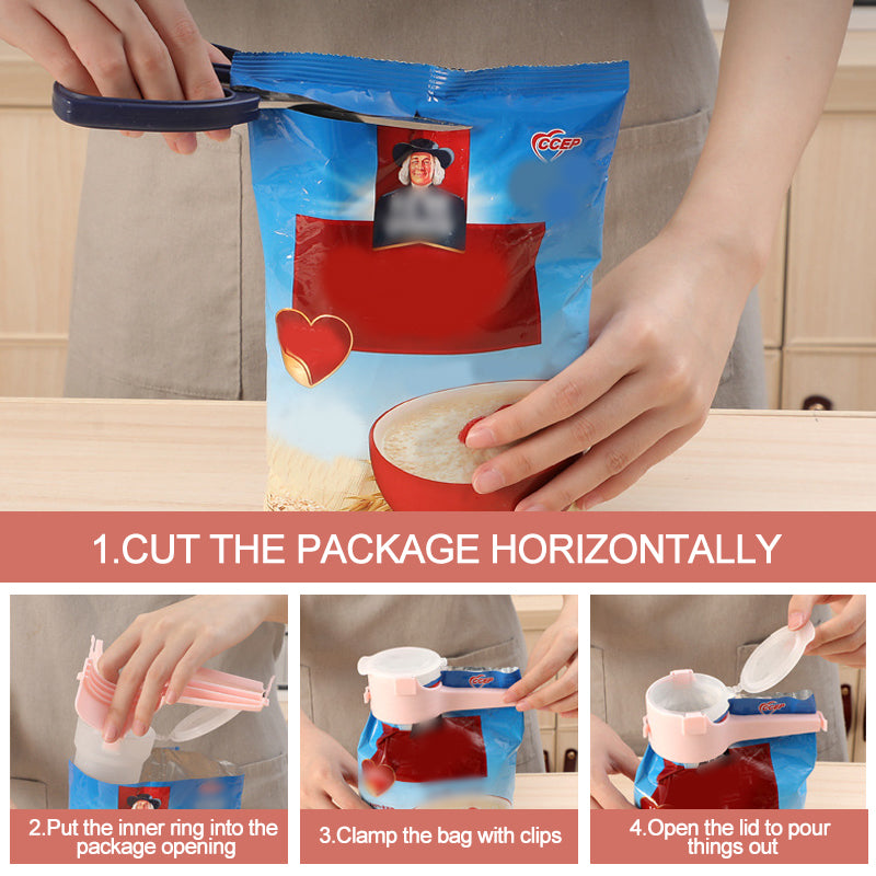 BowLift | Food closure with pocket clip (4 pieces)