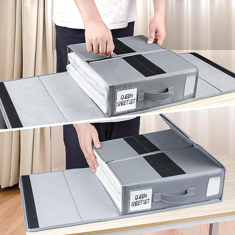 BowLift | foldable bed sheet set organizer