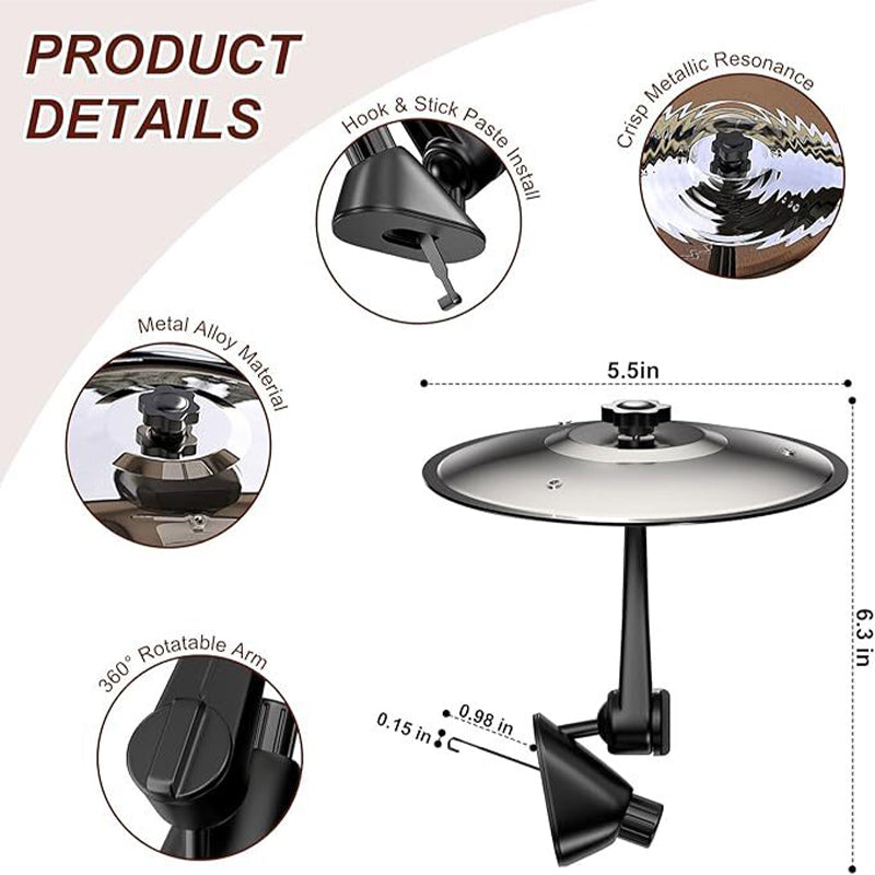 BowLift | Car air vent decoration – mini drum cymbals