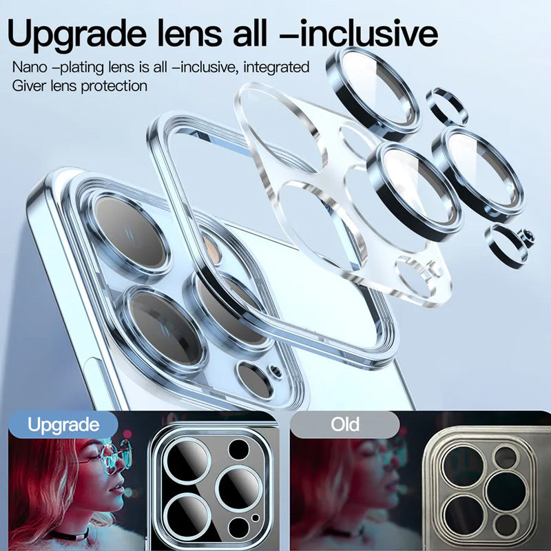 BowLift | Electroplating Wireless Magnetic Charging All-Inclusive Lens Case for iPhone