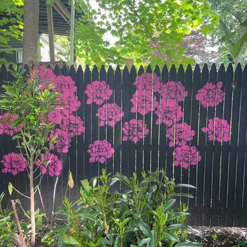 BowLift | DIY Decoration - Garden Fence Large Flower Drawing Templates