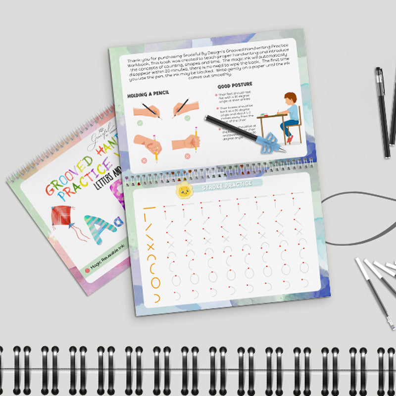 BowLift | Reusable ribbed handwriting workbooks