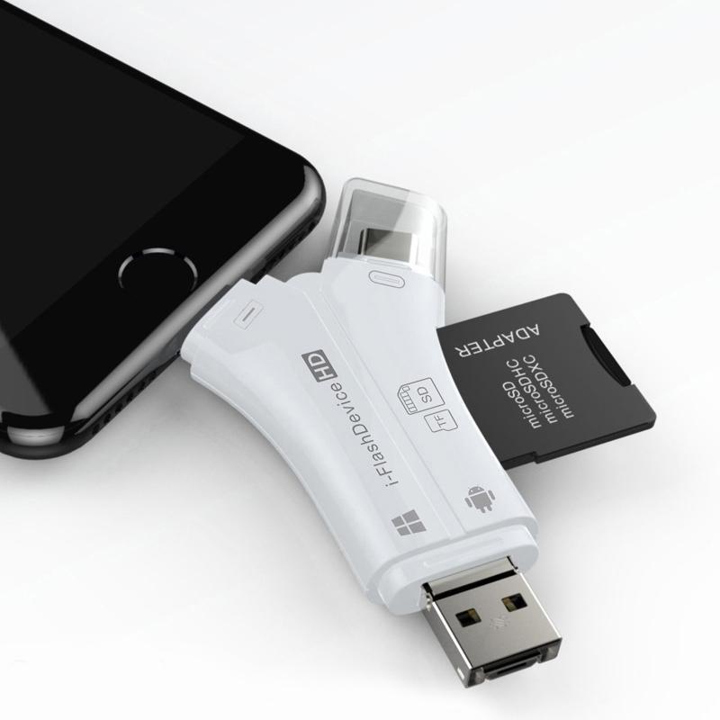 BowLift | 4-in-1 Portable Memory Card Reader For Phones