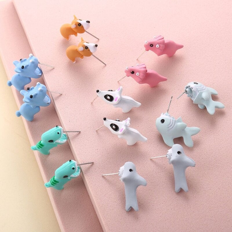 BowLift | Cute Animal Cartoon Clay Stud Earrings – 1 Pair