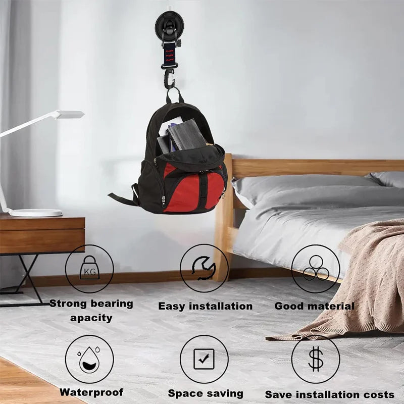 BowLift | Heavy Duty Vacuum Suction Cup with Hook