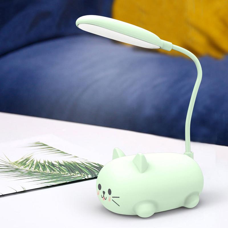 BowLift | Mini Cartoon Cat LED Eye Protection Reading Lamp USB Rechargeable Desk Lamp