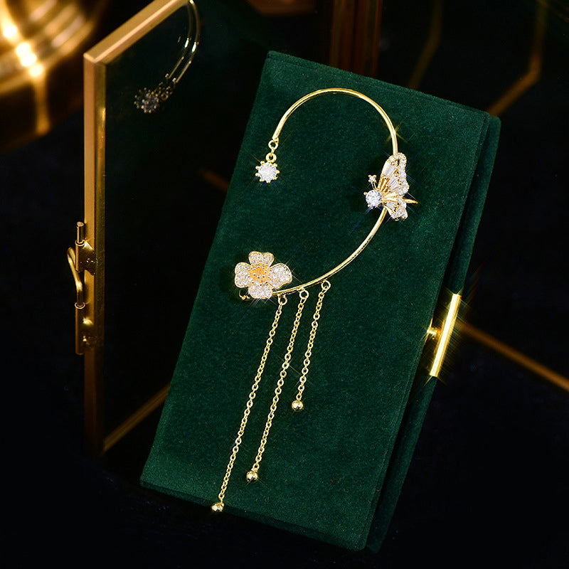 BowLift | Butterfly Tassel Style Zircon Earrings