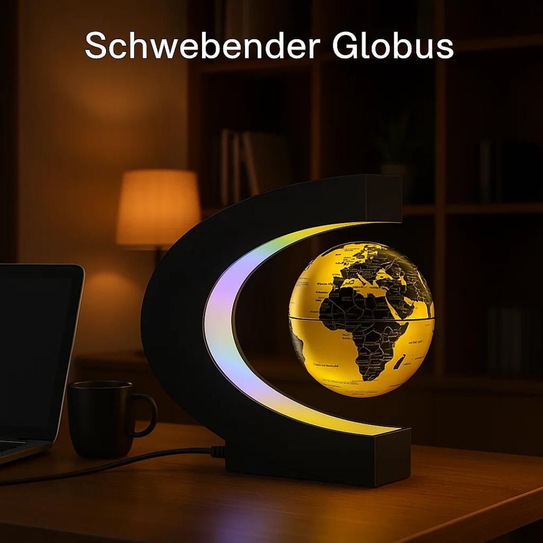 BowLift | AstroGlobe LED World Globe – Floating Globe Lamp with Magnetic Suspension