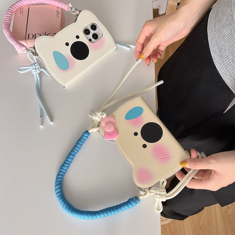 BowLift | Insta-Style Cartoon Westie Flip-Phone Case