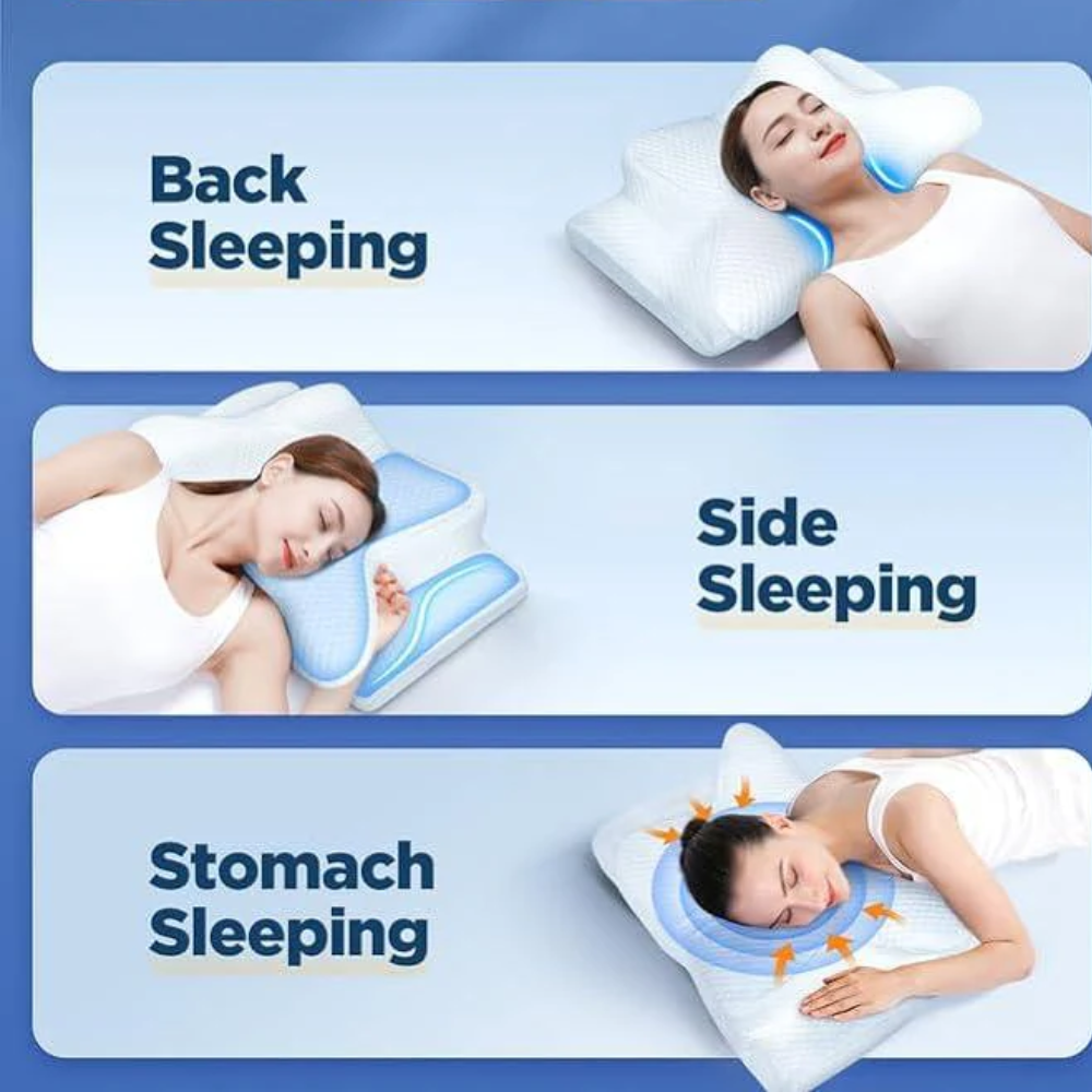 BowLift | Pillow for Side & Back Sleepers – Orthopedic Memory Foam Pillow for Neck & Shoulder Pain Relief and Perfect Sleep Alignment