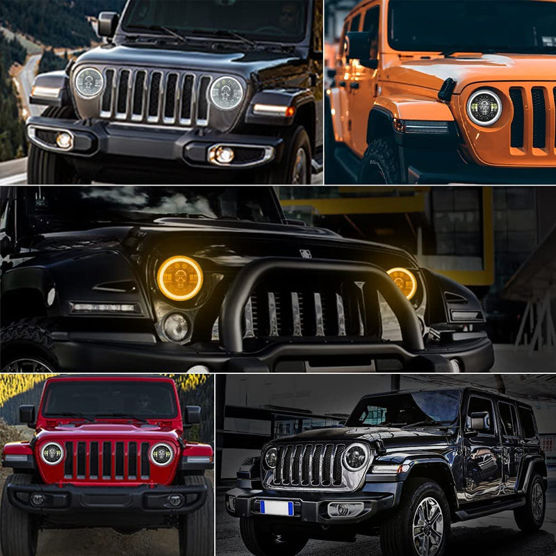 BowLift | 7 Inch Skull LED Headlight