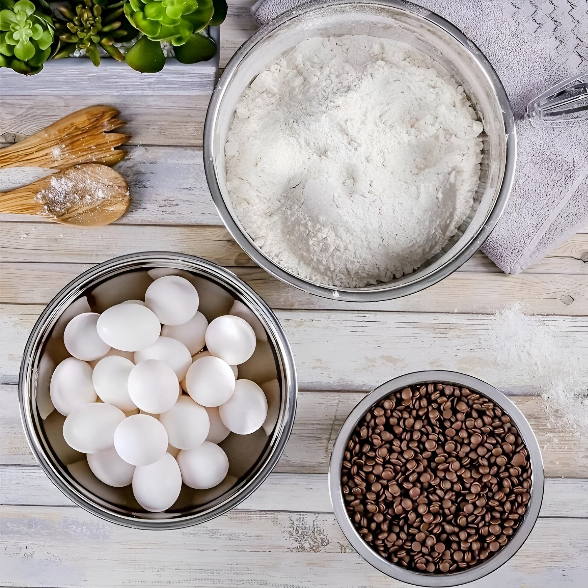 BowLift | 3pcs Stainless Steel Mixing Bowl Set