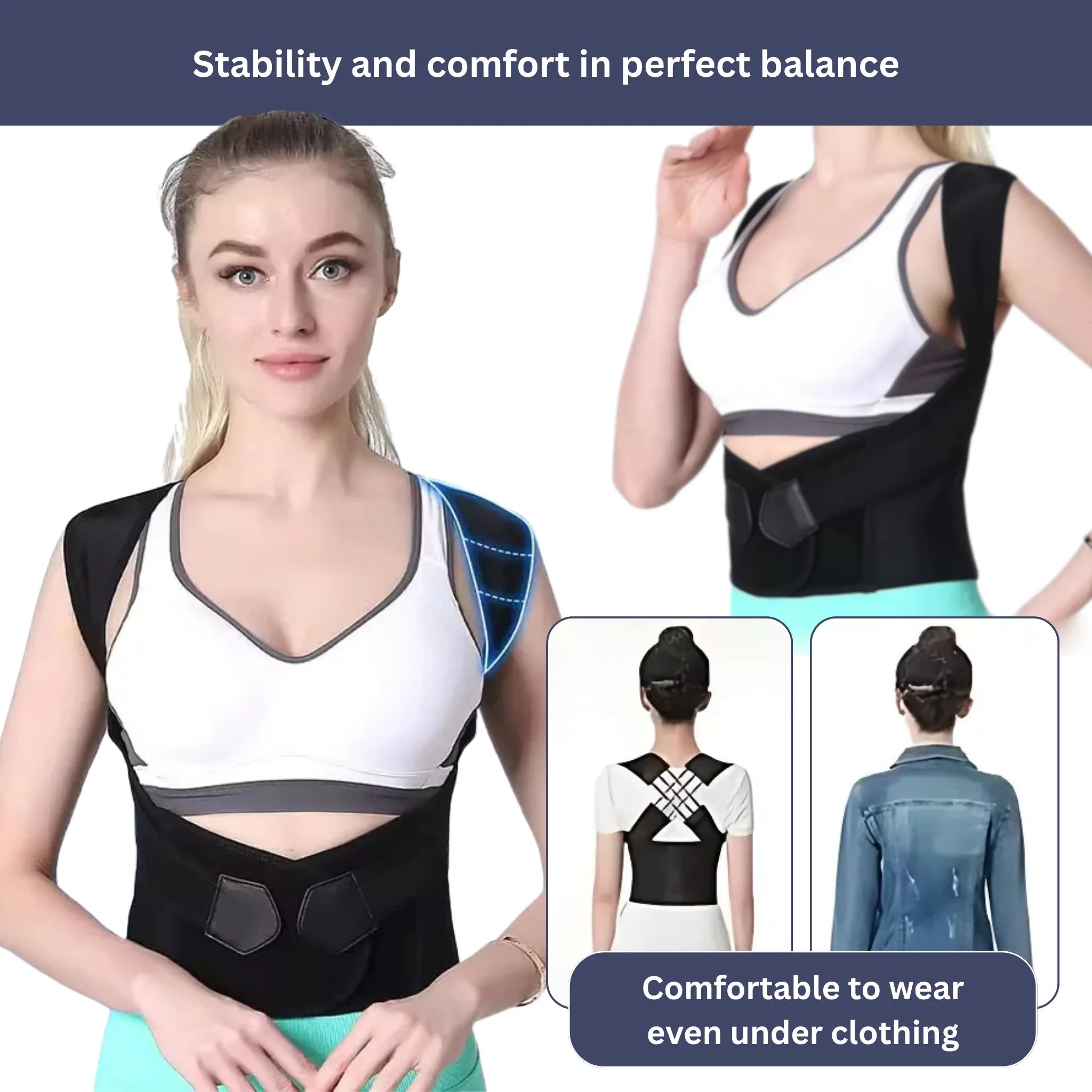 BowLift | Back Support and Posture Corrector | Adjustable, Comfortable & Ideal for Improving Confidence and Posture