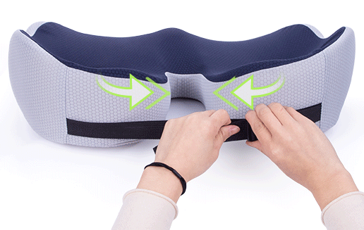 BowLift | Adjustable Memory Foam Sit Bone Relief Seat Cushion