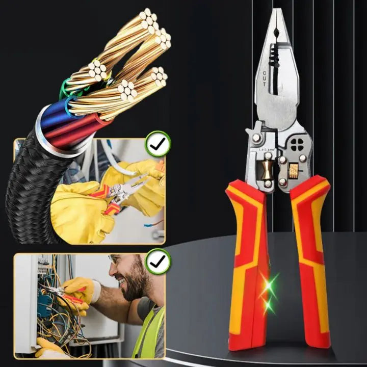 BowLift | 8-in-1 Stripping Plier with Voltage Tester