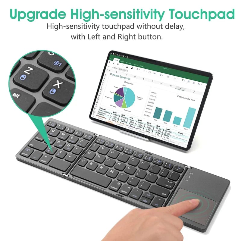 BowLift | Foldable Bluetooth Keyboard with Touchpad