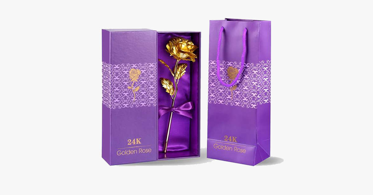 BowLift | 24K gold-plated real rose with gift box
