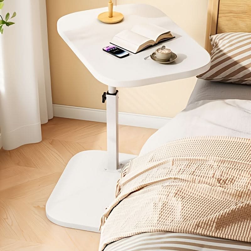 BowLift | Adjustable Side Table – Wood & Metal for Couch or Bed