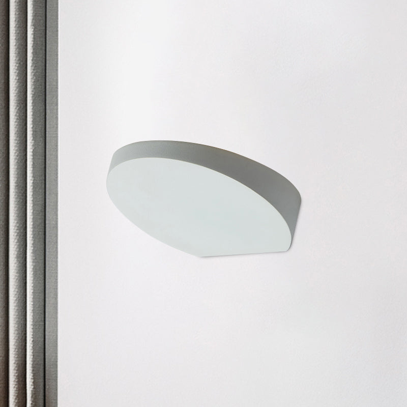 BowLift | Aluminum Round Recessed Wall Sconces Minimalist LED Wall Lighting in Black/Grey/White Finish for Corridor