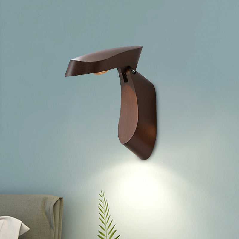 BowLift | Rotatable oval surface wall lamp Modern metal LED bedside wall lamp in white/black/gold finish