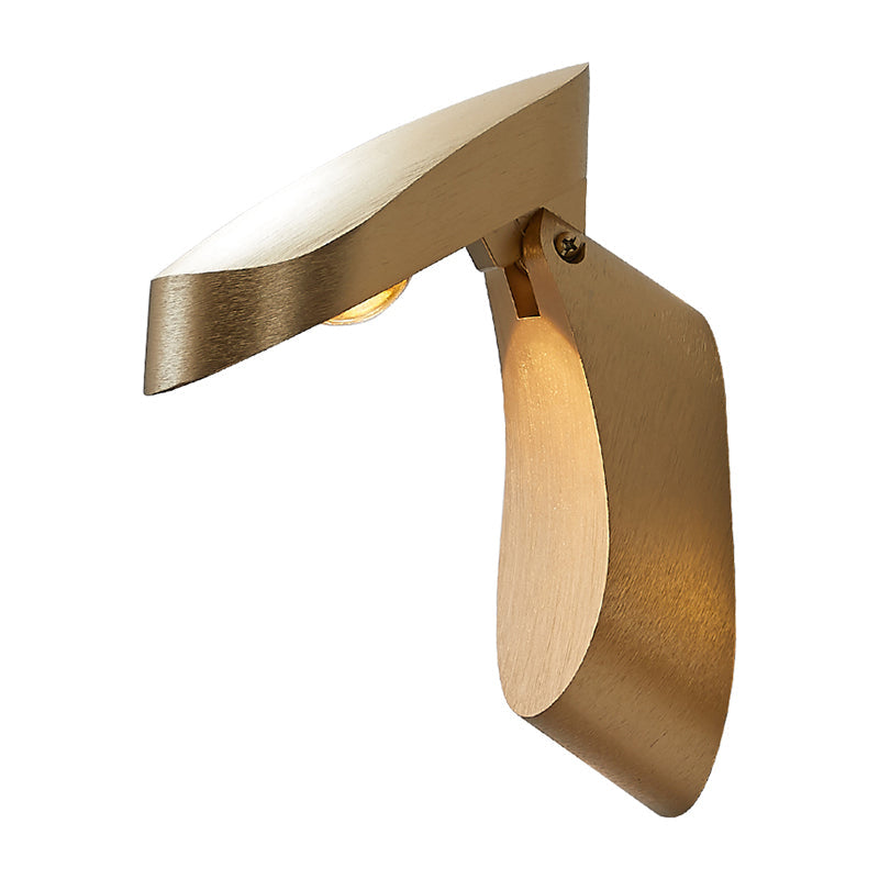 BowLift | Rotatable oval surface wall lamp Modern metal LED bedside wall lamp in white/black/gold finish