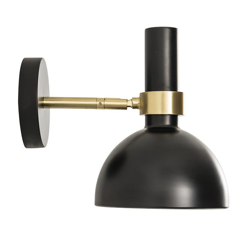 BowLift | Rotatable White/Black Finish Wall Light Modern 1 Light Iron Wall Mounted Lamp for Nightstand