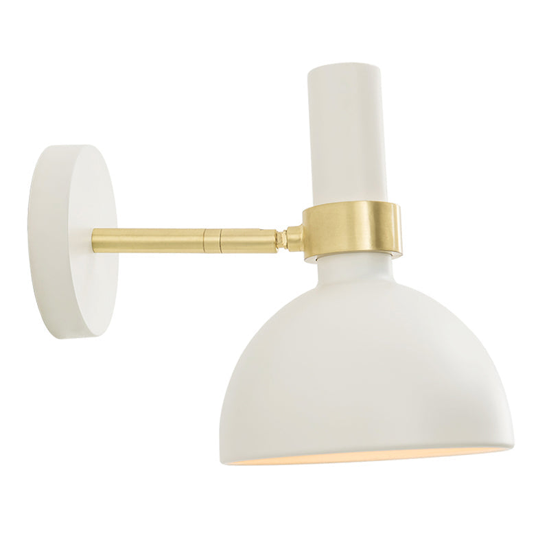 BowLift | Rotatable White/Black Finish Wall Light Modern 1 Light Iron Wall Mounted Lamp for Nightstand