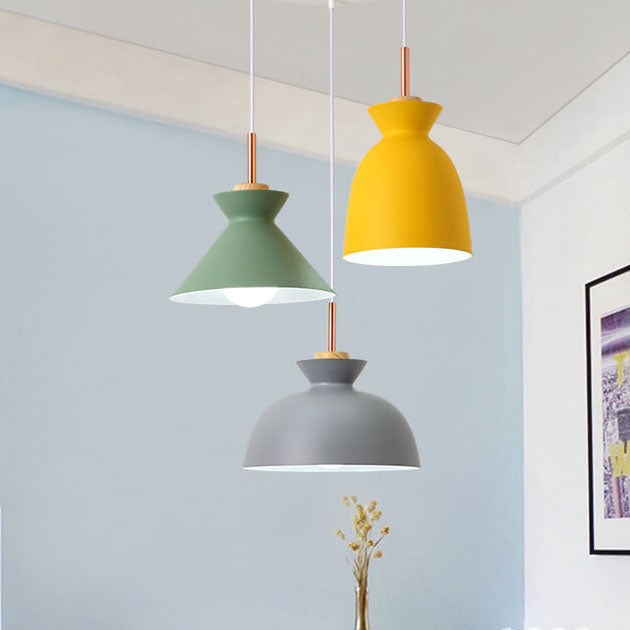 BowLift | AuroraLite Nordic Pendant Light | Metal Design | 1-Light | Modern Color Options