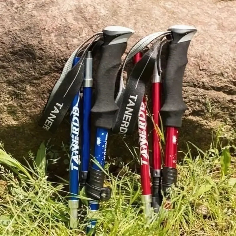 BowLift | Adjustable Foldable Trekking Pole for Hiking, Backpacking & Outdoor Adventures - Lightweight Aluminum Design