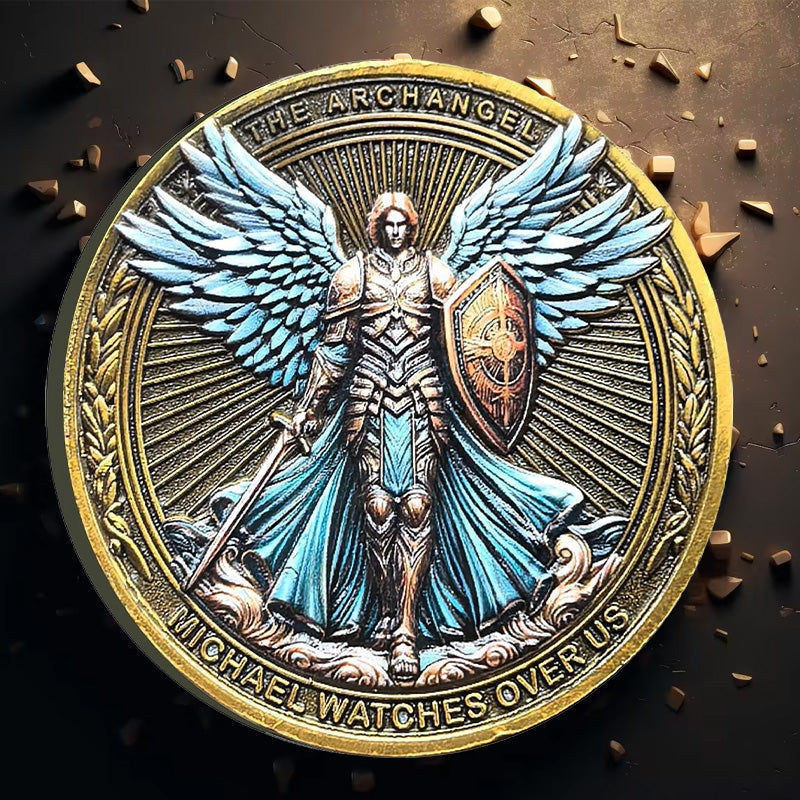 BowLift | The Archangel Michael watches over us Challenge Coin