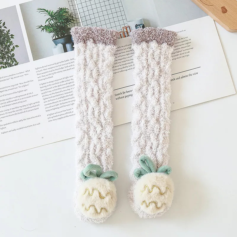 BowLift | Baby Winter Fluffy Fuzzy Slipper Socks