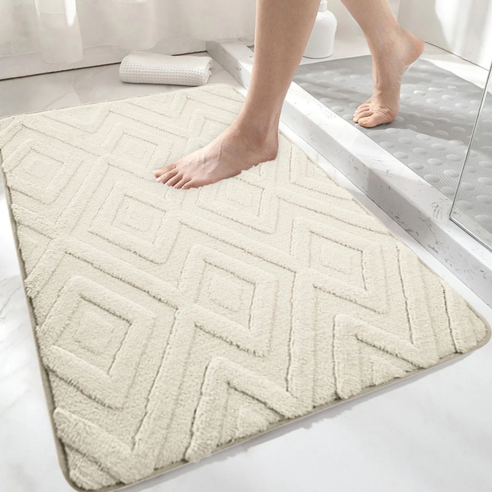 BowLift | Diamond Jacquard Bath Mat