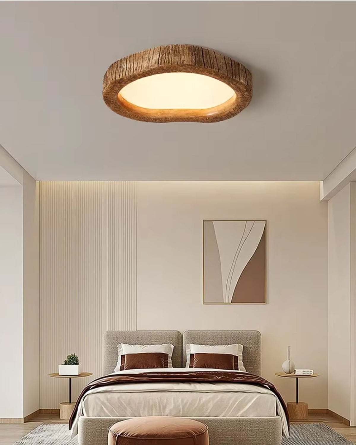 BowLift | Ceiling Lamp with Wooden Elements and Subtle Glow