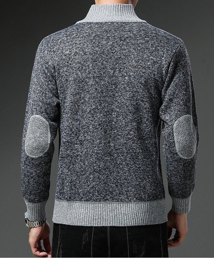 Textured Knit Sweater with Relaxed Fit