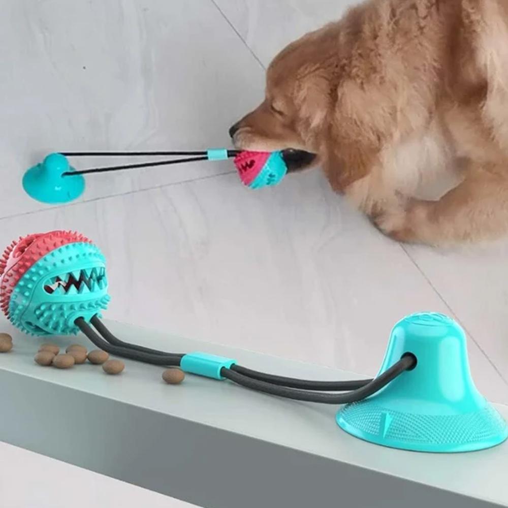 BowLift | Dog Bite Toy Interactive food leaker toy with Suction Cup