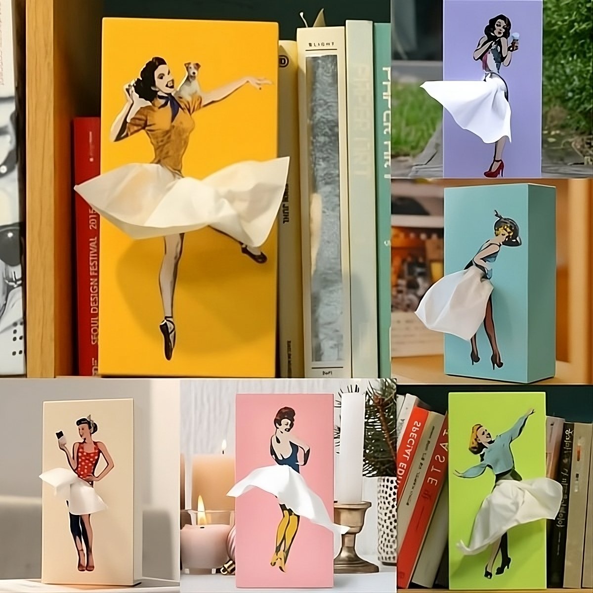 BowLift | Flying Skirt Tissue Box
