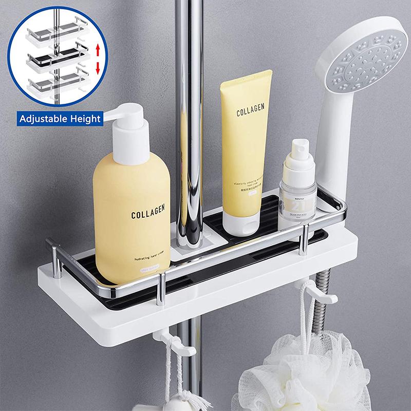 BowLift | Bathroom Pol-Shower Shelf Holder