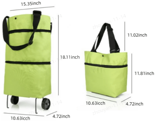 BowLift | Foldable green shopping bag