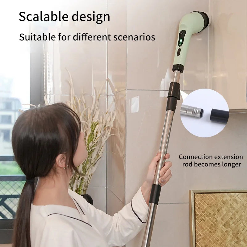 BowLift | 9-in-1 Electric Spin Cleaning Brush with LED Display – 1+1 FREE
