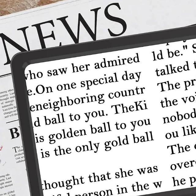 BowLift | Full-Page 5X Magnifying Glass Book Reading Floor Lamp