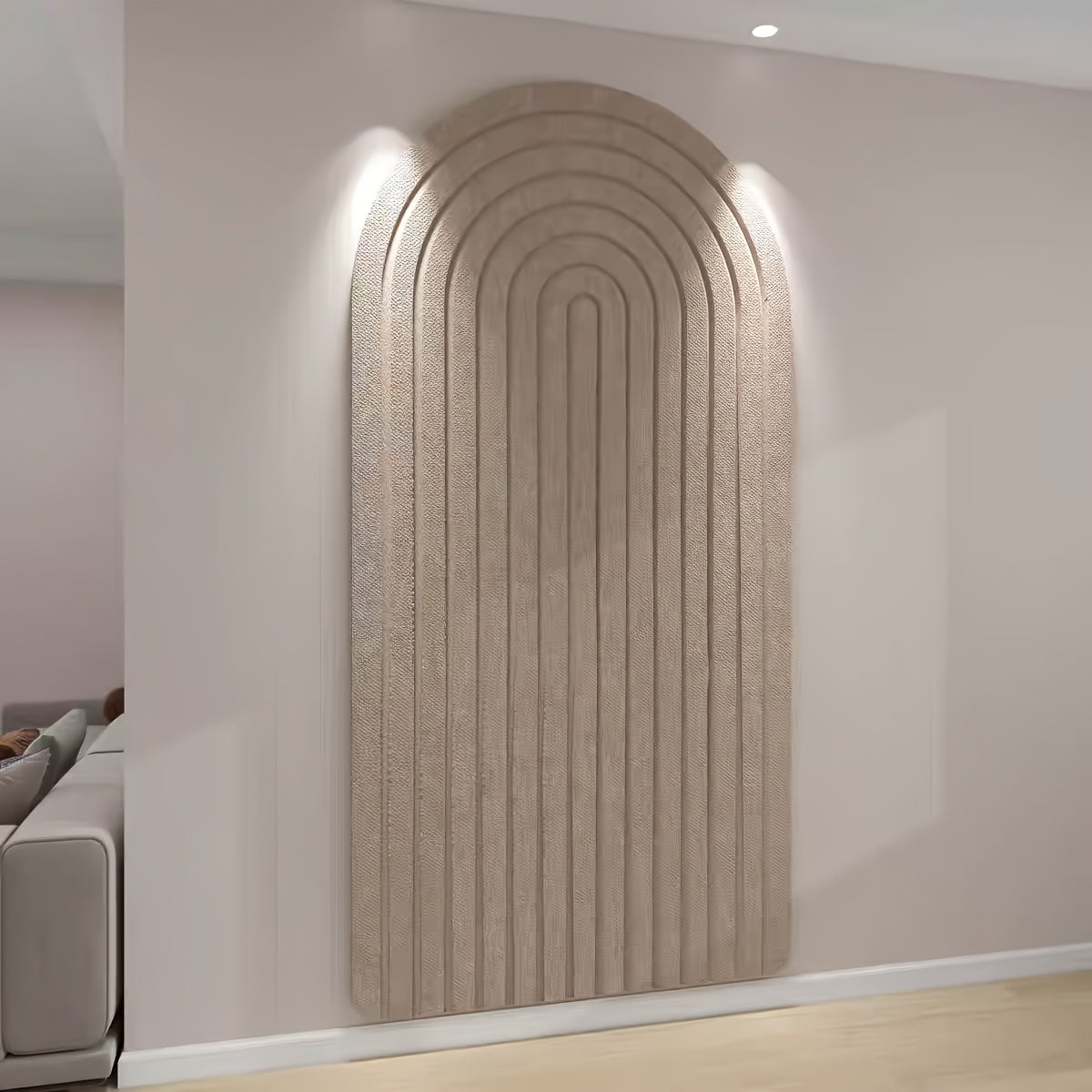 BowLift | Curved Felt Notice Board – Large Self-Adhesive Wall Decoration made of Polyester Felt