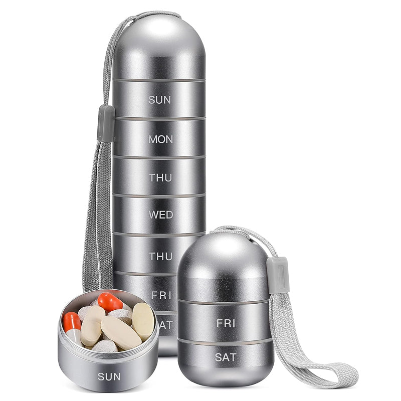 BowLift | 7-Day Portable Pill Organizer for Travel