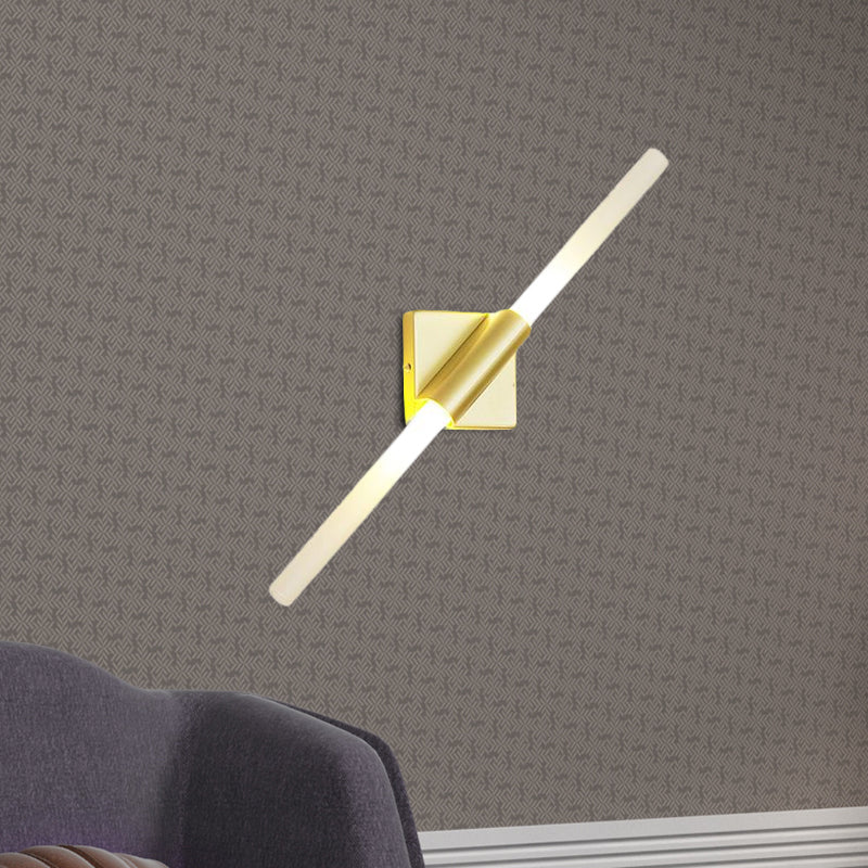 BowLift | Rotatable linear wall lamp Postmodern metal 2/4 heads gold wall mounting light