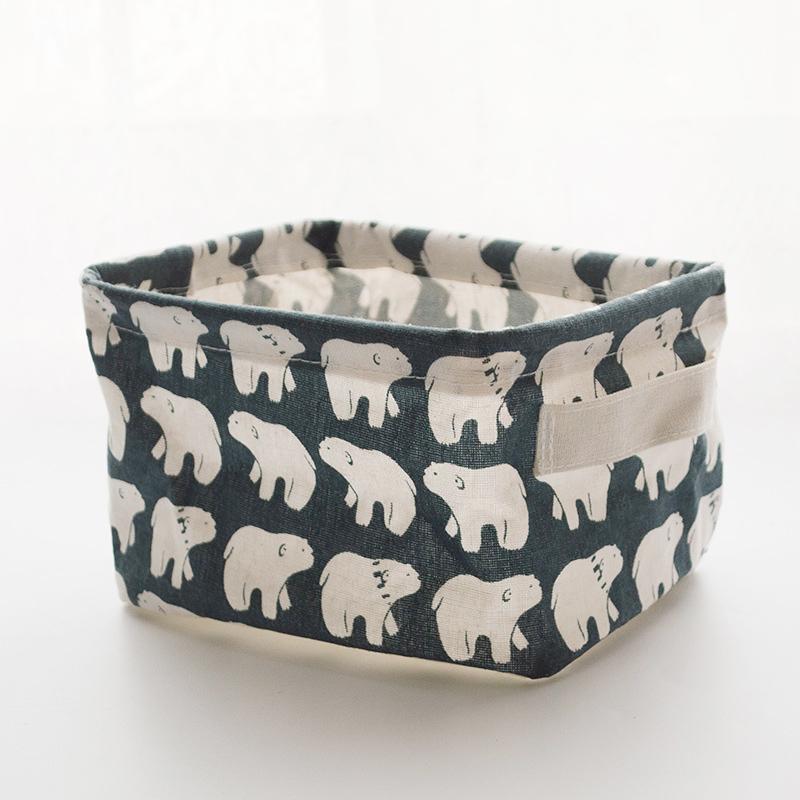 BowLift | Foldable Cotton Fabric Storage Basket