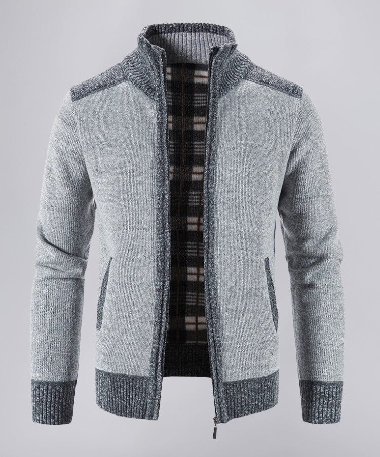 Textured Knit Sweater with Relaxed Fit
