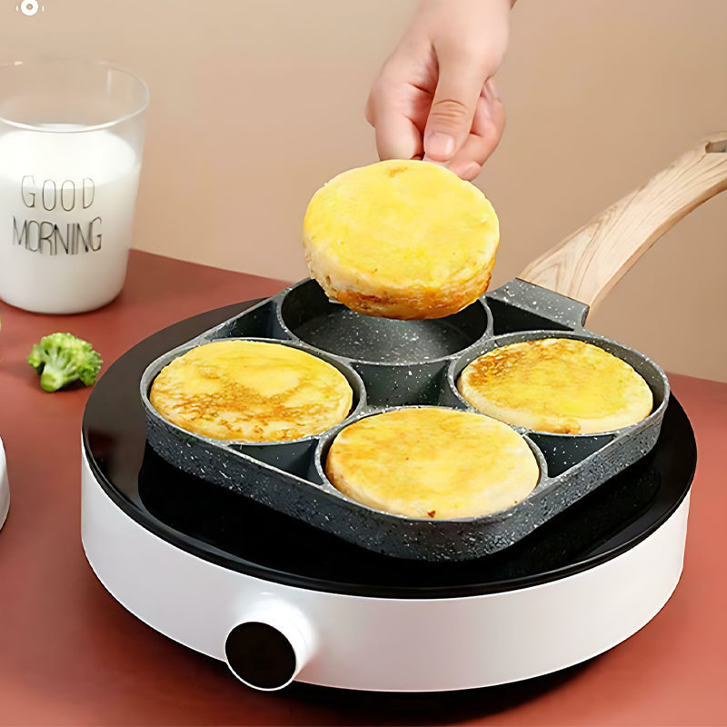 BowLift | Four-hole egg pan, breakfast omelette household frying pan non-stick pan