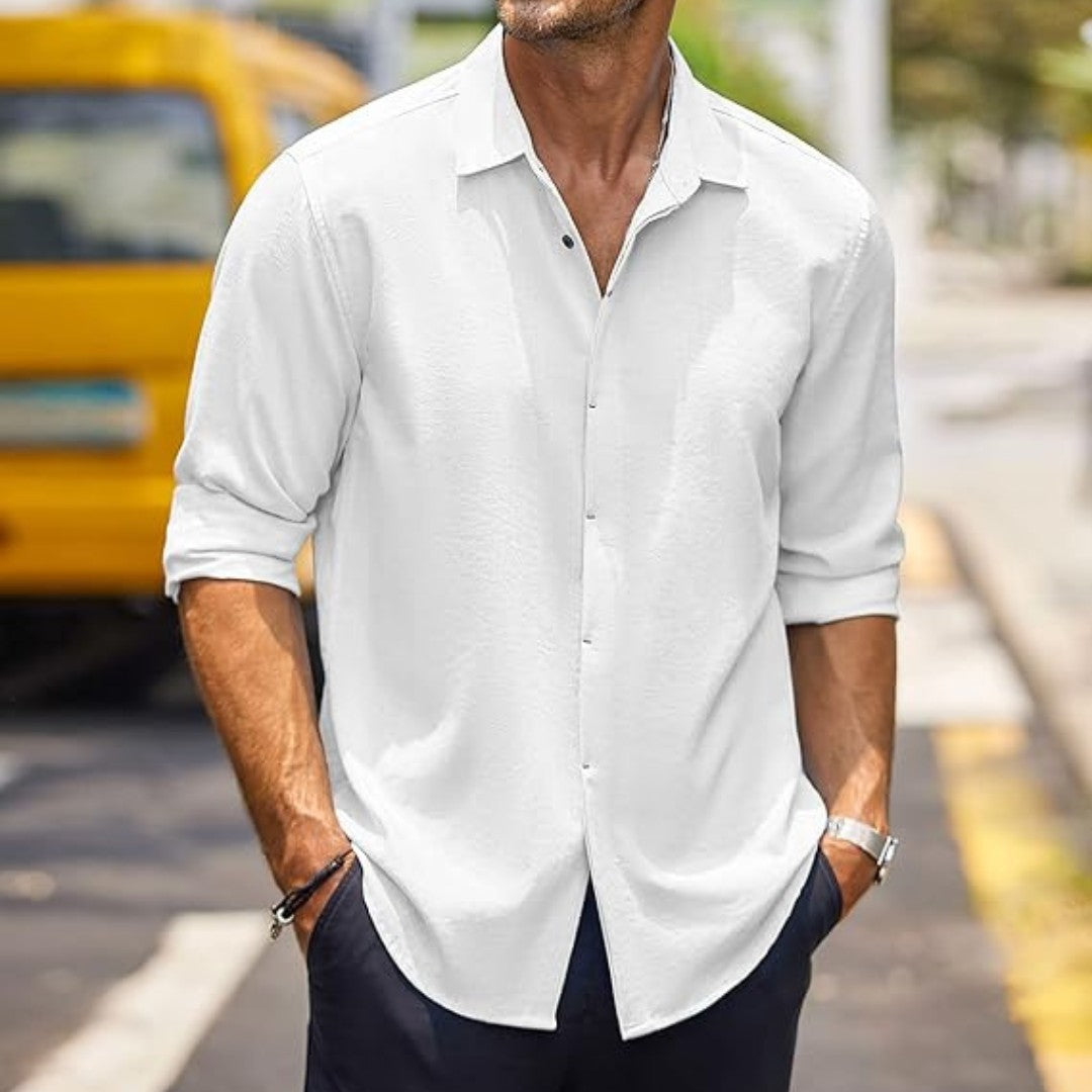 Tailored Dress Shirt with Classic Fit