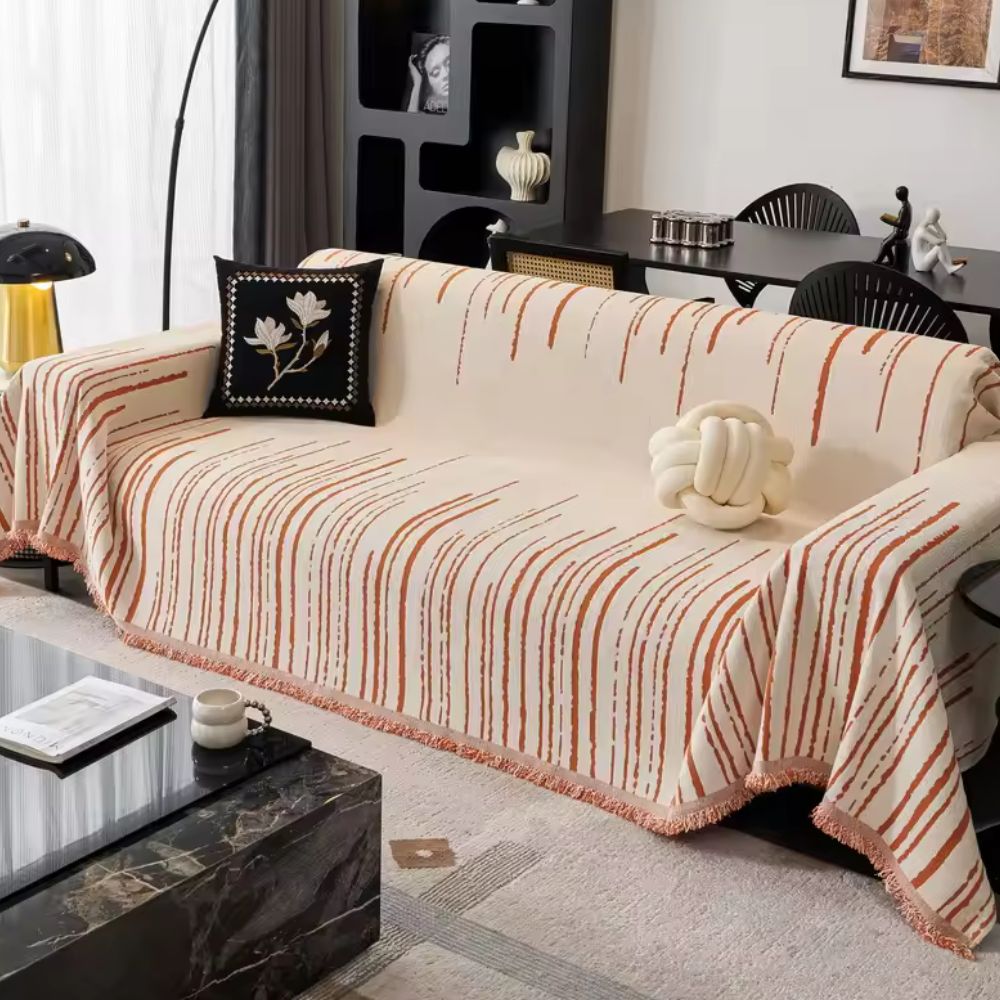 BowLift | Velour Cascade Sofa Cover