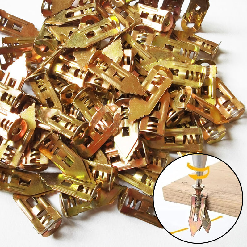 BowLift | Drywall Expansion Anchors + High Strength Zinc Screws Kit (Pack of 100)